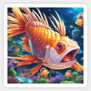 Sands Acedamy Angry Fish Sticker